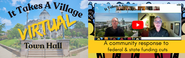 It Takes A Village Town Hall Video Banner
